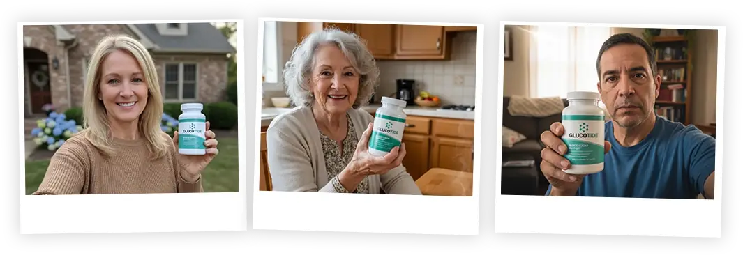 GlucoTide customer review collage